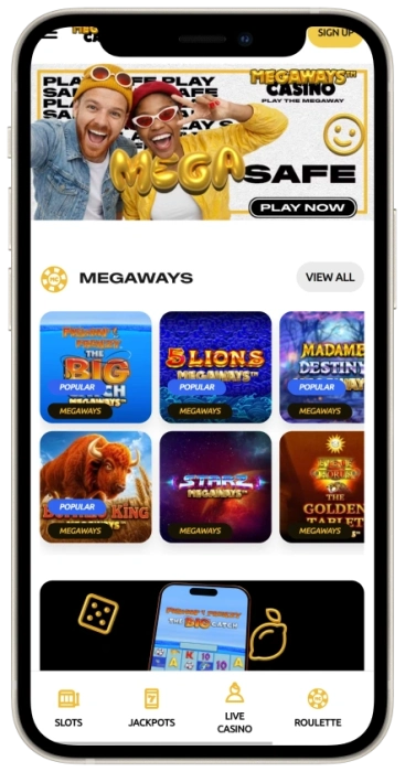 Megaways Mobile App